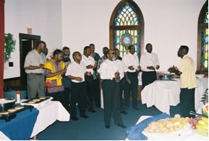Brother Al Williams and the male chorus led by Tracey Bell sang “Gotta Run”