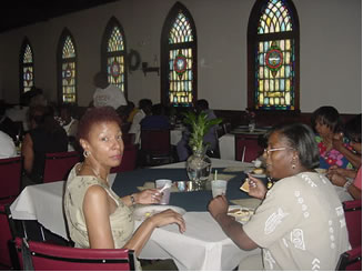 Leading Lady Renee Brooks is surprised by the camera.